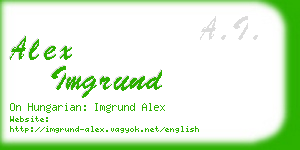 alex imgrund business card